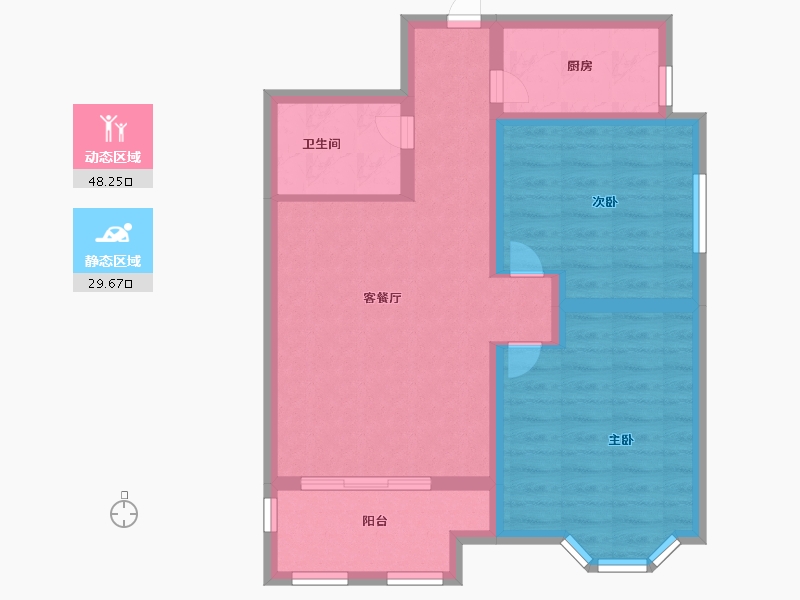 山西省-长治市-和合人家-69.10-户型库-动静分区