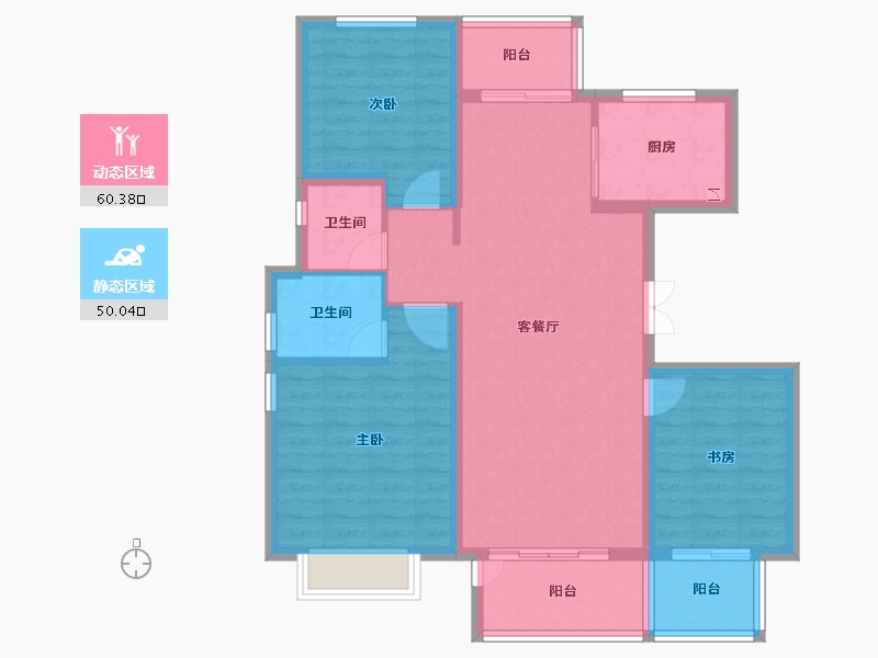 安徽省-宣城市-西湖壹号-99.32-户型库-动静分区