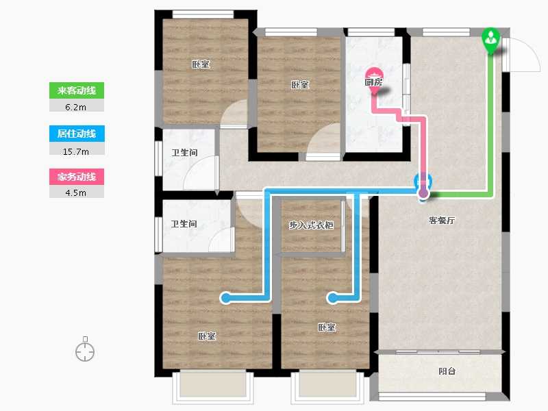 山东省-菏泽市-丽水湖梧桐苑-102.00-户型库-动静线