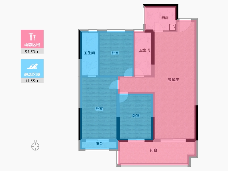 福建省-莆田市-大唐三盛·国韵世家-85.99-户型库-动静分区