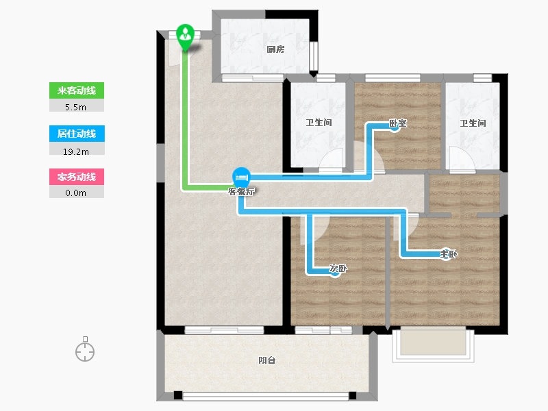 福建省-泉州市-聚龙世茂国风-83.99-户型库-动静线