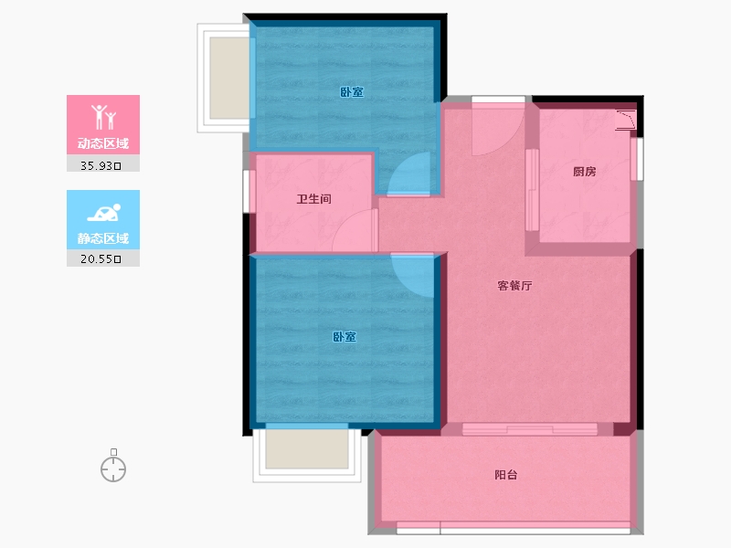 福建省-漳州市-碧桂园花仙府墅-49.89-户型库-动静分区