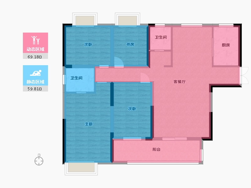 江西省-吉安市-盈城时代广场-116.00-户型库-动静分区