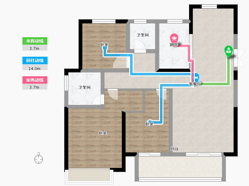 浙江省-嘉兴市-海盐吾悦广场-102.19-户型库-动静线