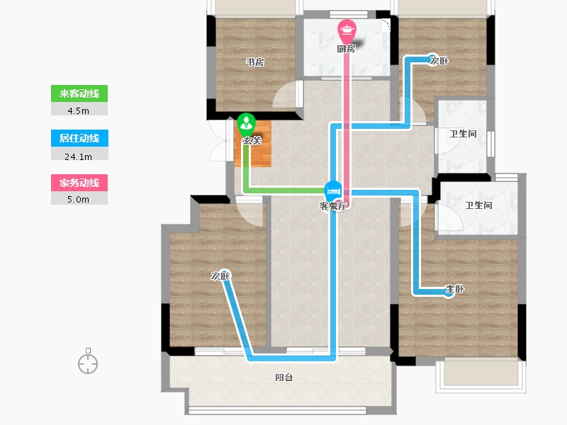 安徽省-阜阳市-万创城市之光-97.00-户型库-动静线