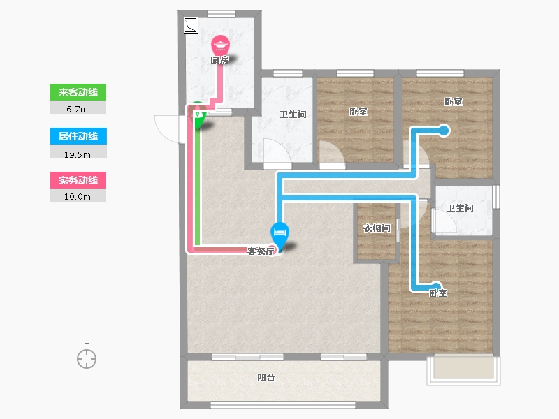 安徽省-合肥市-中国铁建清溪国际樾园-104.00-户型库-动静线