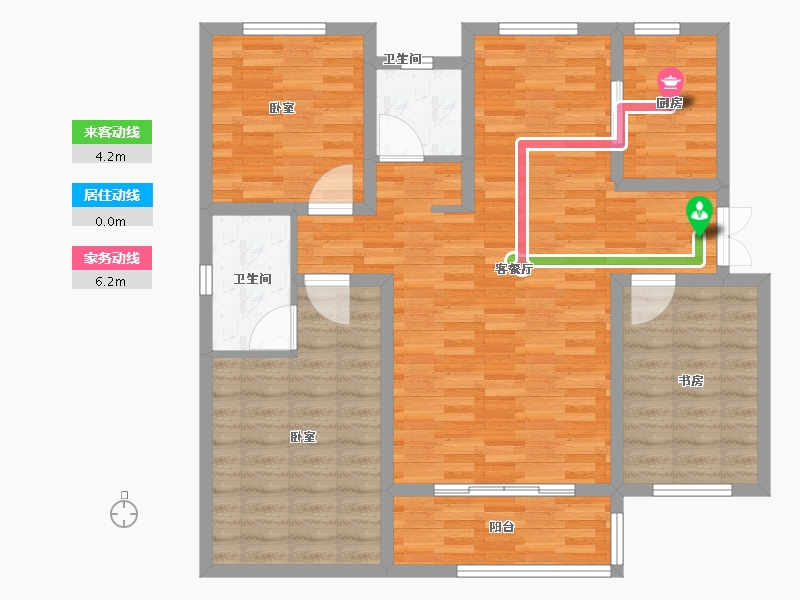 山东省-济南市-荣盛华府-101.99-户型库-动静线