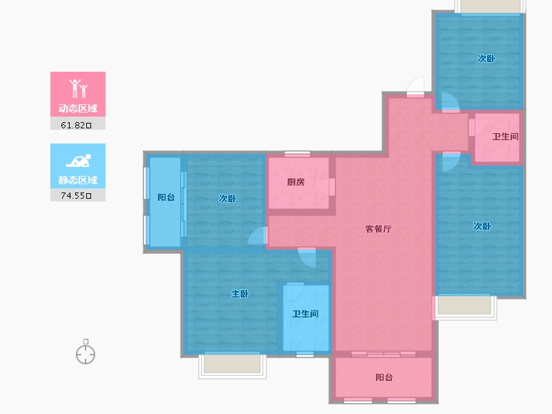 山西省-长治市-和合人家-121.19-户型库-动静分区