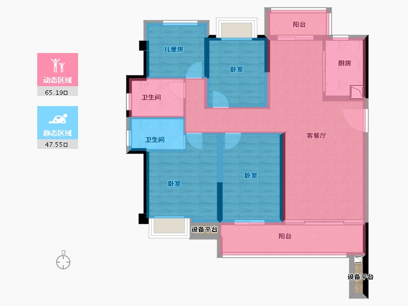 福建省-龙岩市-建发泱著-102.00-户型库-动静分区