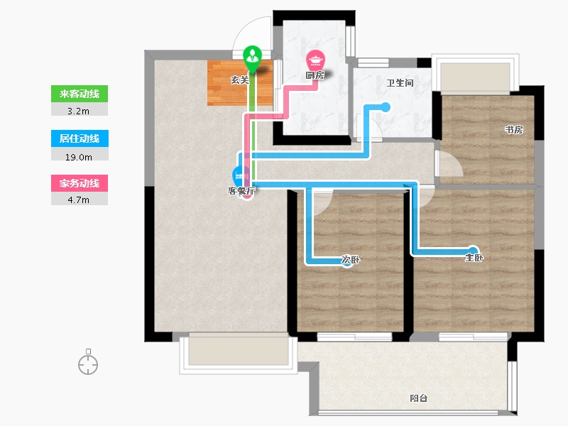 安徽省-阜阳市-罍街堂前樾-75.00-户型库-动静线