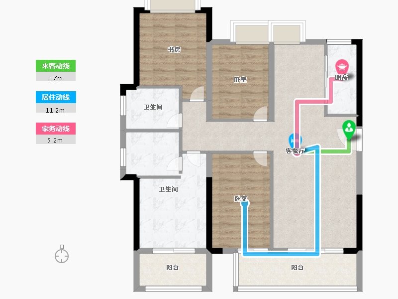 福建省-莆田市-大唐三盛·国韵世家-101.99-户型库-动静线