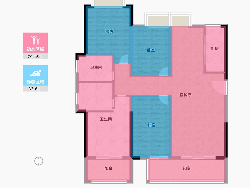 福建省-莆田市-大唐三盛·国韵世家-101.99-户型库-动静分区