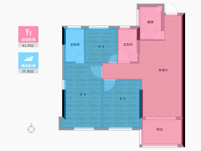 福建省-莆田市-天辉·悦府-69.00-户型库-动静分区