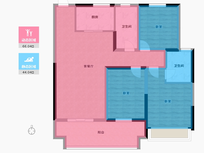 江苏省-镇江市-荣城藏龙御景·中央公馆-98.01-户型库-动静分区