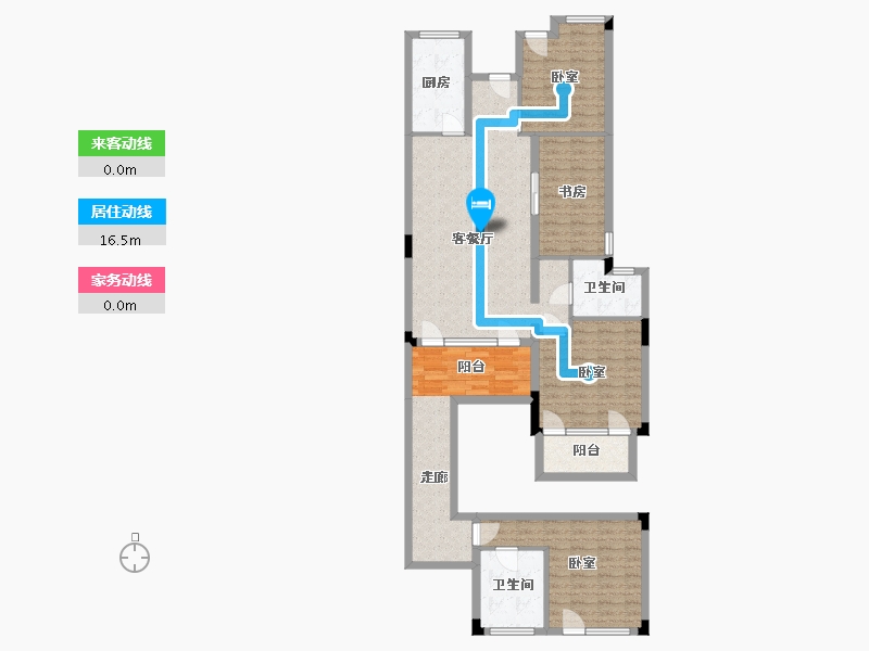 浙江省-湖州市-绿城晓荷江南-121.00-户型库-动静线