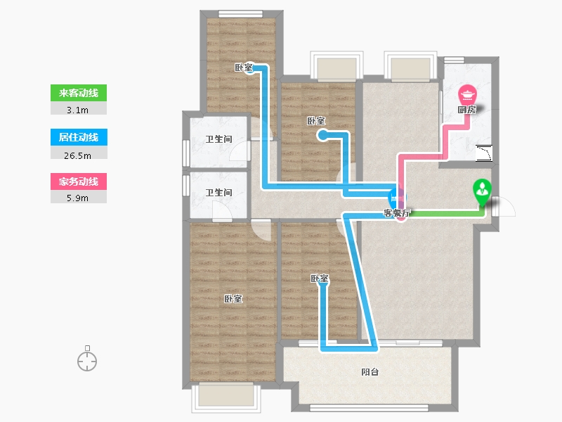 福建省-莆田市-中建荔景新城-112.09-户型库-动静线