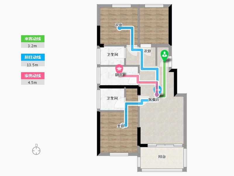 福建省-厦门市-三盛璞悦海-70.00-户型库-动静线