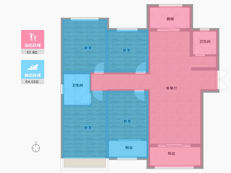 山东省-滨州市-融汇·新里程-114.00-户型库-动静分区