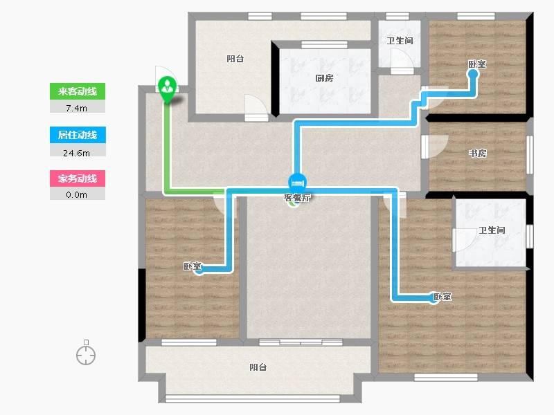 江苏省-镇江市-荣城藏龙御景·中央公馆-139.00-户型库-动静线