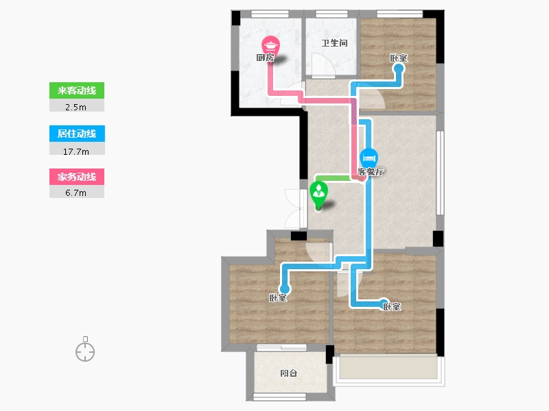 浙江省-衢州市-志城书香院-63.00-户型库-动静线