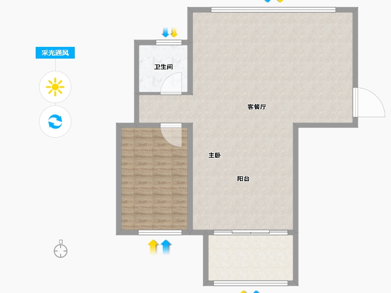 福建省-厦门市-建发中央天悦-112.00-户型库-采光通风