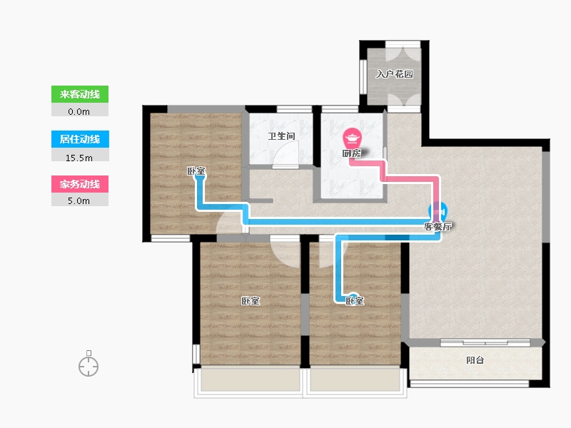 浙江省-绍兴市-杭州湾世纪城-94.00-户型库-动静线