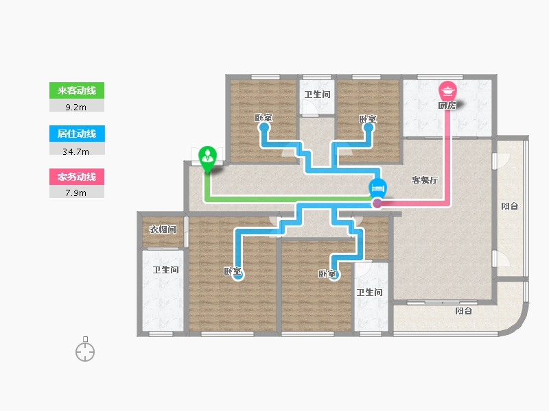 山东省-济南市-天风云墅-184.00-户型库-动静线