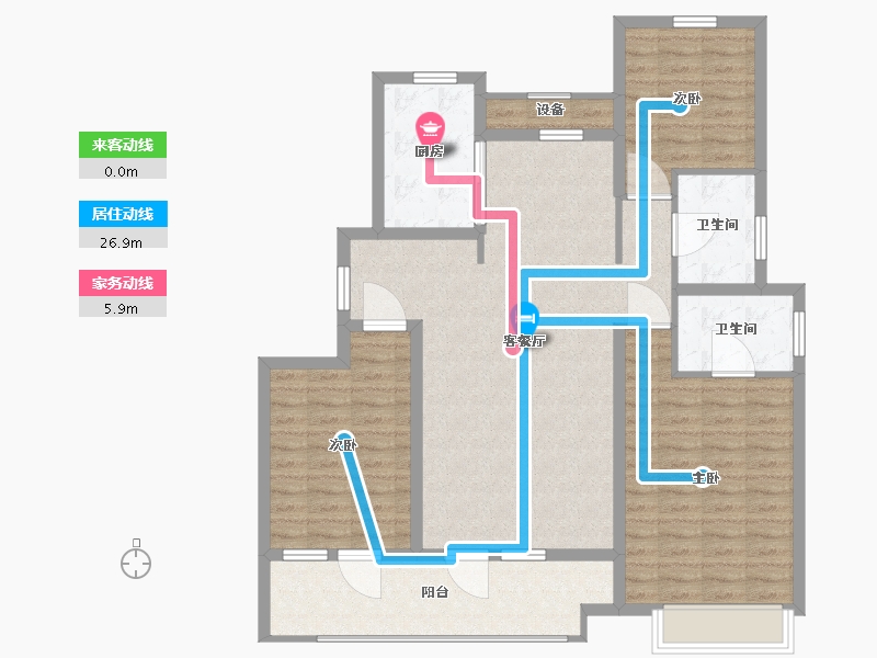 山东省-青岛市-中海樘院-112.01-户型库-动静线