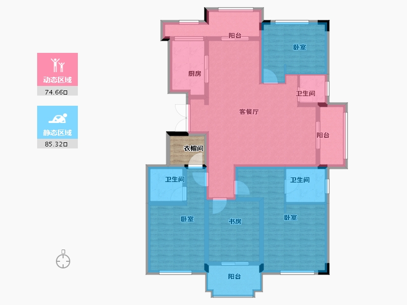 浙江省-绍兴市-嘉悦花园-147.01-户型库-动静分区