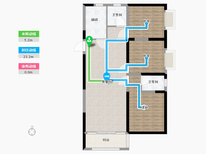 河南省-郑州市-亚星环翠居-102.00-户型库-动静线