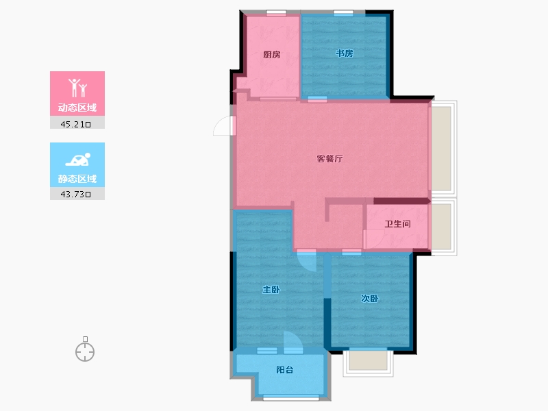 山东省-青岛市-天泰天空之城-79.00-户型库-动静分区