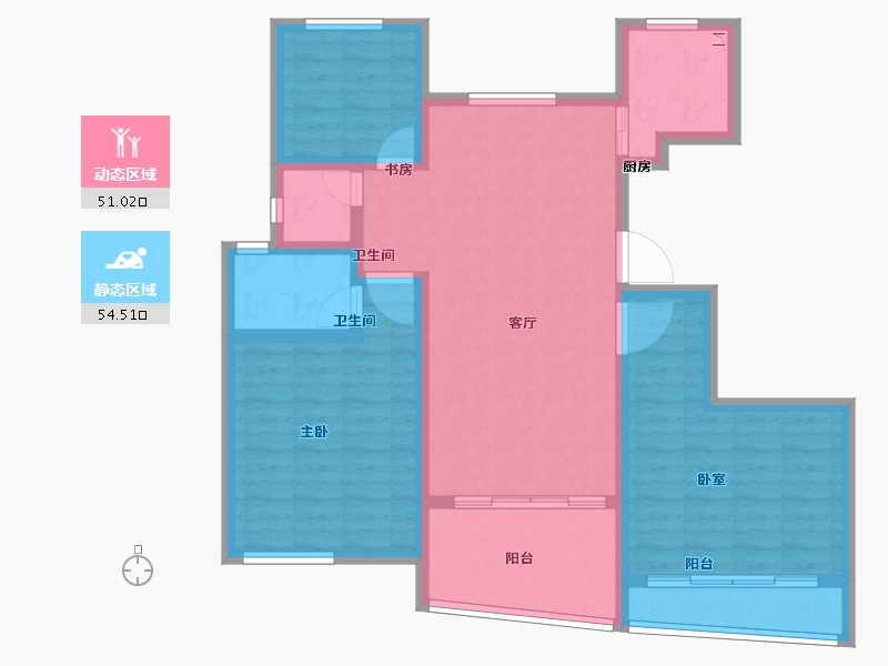 安徽省-马鞍山市-新宸金悦府-94.00-户型库-动静分区