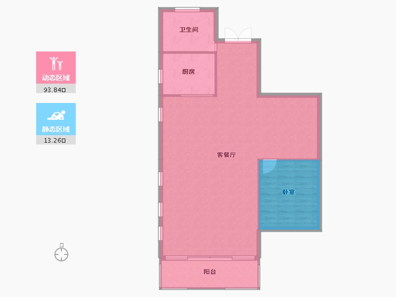 山东省-滨州市-加州中海福邸-100.55-户型库-动静分区