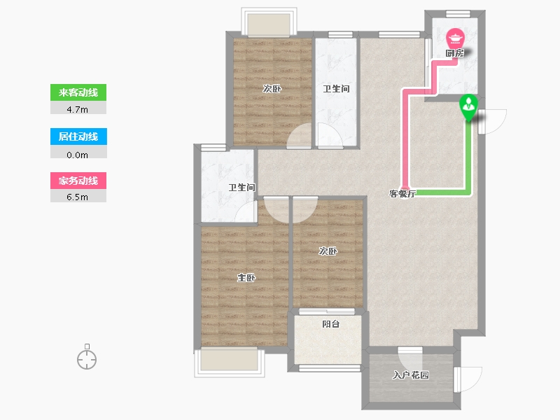 福建省-南平市-绿欧·香槟城-106.00-户型库-动静线