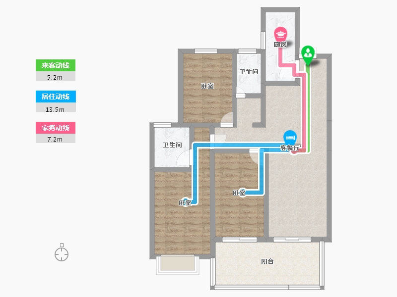 福建省-莆田市-凯天青山城峰璟-95.00-户型库-动静线