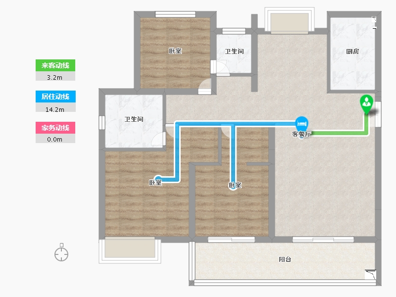 福建省-莆田市-凯天青山城峰璟-95.00-户型库-动静线