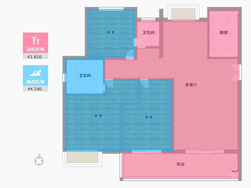 福建省-莆田市-凯天青山城峰璟-95.00-户型库-动静分区