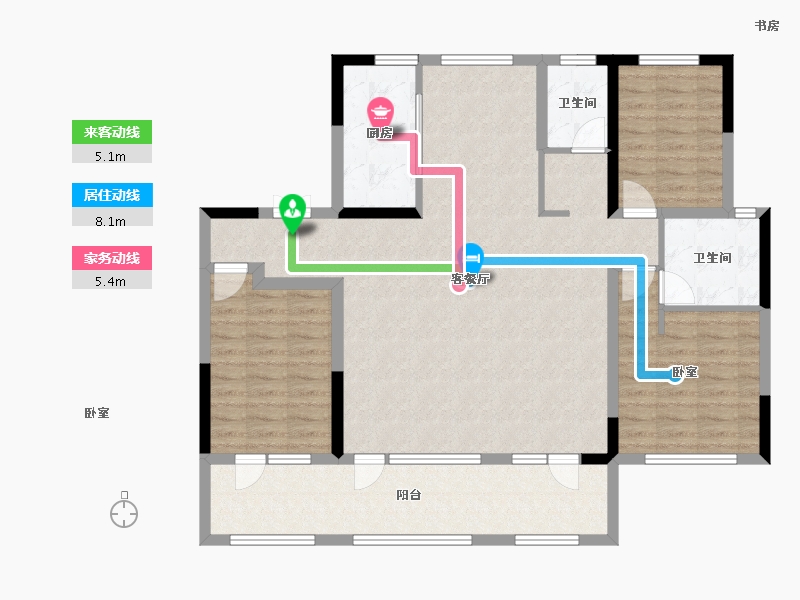 山东省-济南市-中海云麓公馆-116.00-户型库-动静线