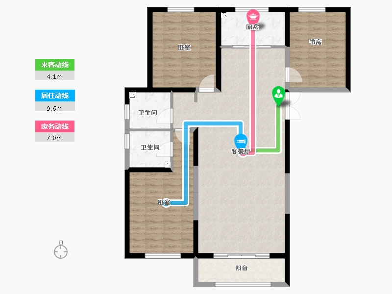 宁夏回族自治区-银川市-天鹅湖小镇西区-112.14-户型库-动静线