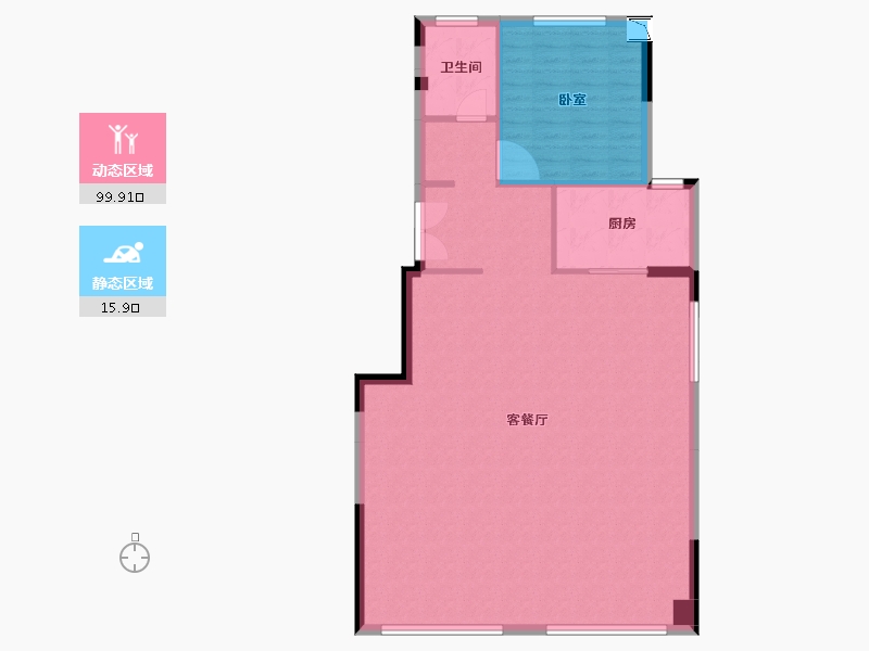 福建省-泉州市-聚龙世茂国风-107.99-户型库-动静分区