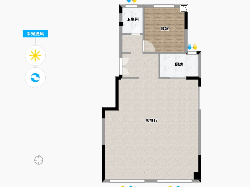 福建省-泉州市-聚龙世茂国风-107.99-户型库-采光通风