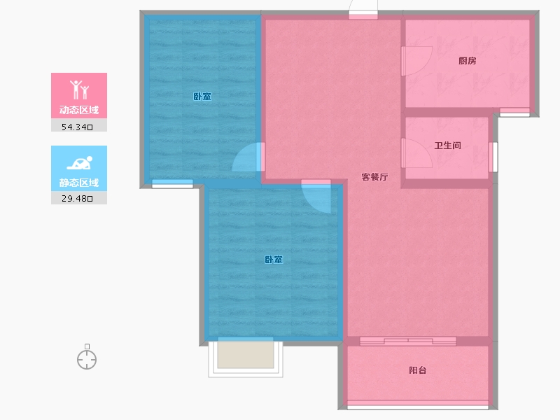 山东省-滨州市-创新国际-74.92-户型库-动静分区