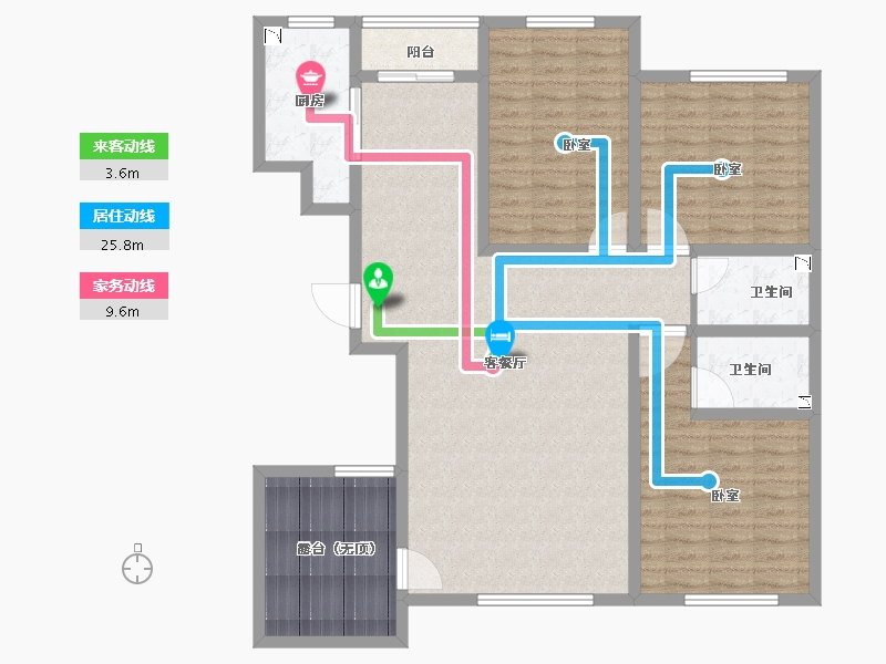 山东省-菏泽市-华瑞紫云台-121.00-户型库-动静线