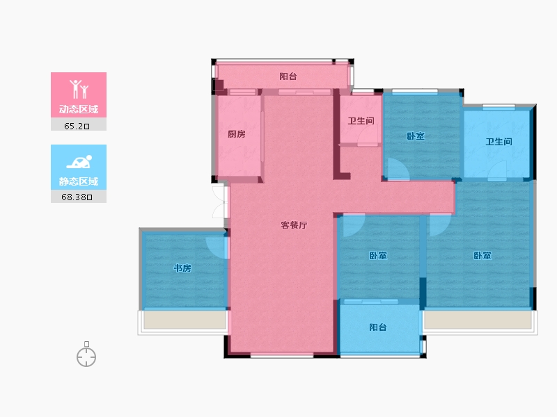 河南省-郑州市-银基国际旅游度假区-120.00-户型库-动静分区