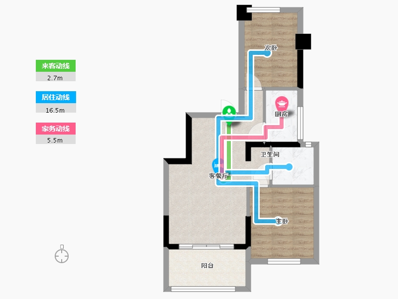 福建省-厦门市-三盛璞悦海-54.00-户型库-动静线