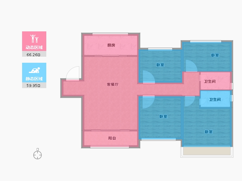 山东省-滨州市-融汇·新里程-114.00-户型库-动静分区