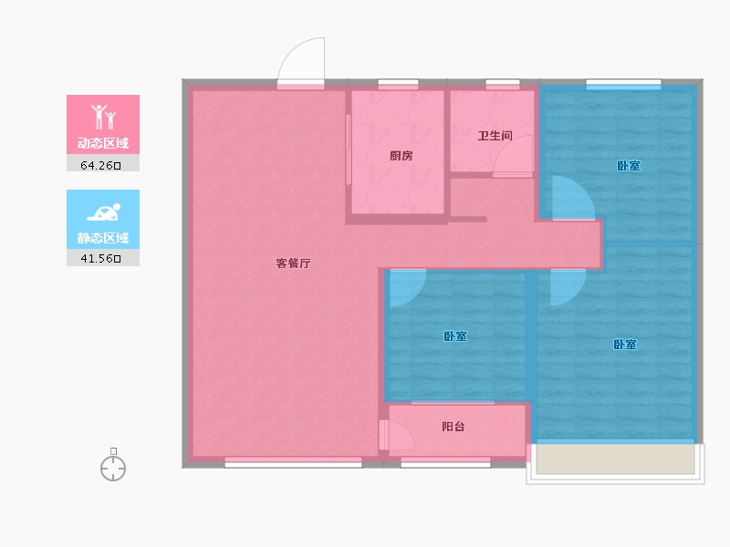 山东省-滨州市-学府名著-96.00-户型库-动静分区