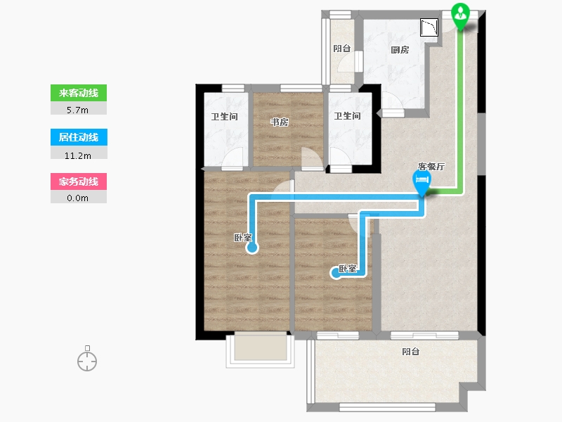 福建省-莆田市-中建荔景新城-71.99-户型库-动静线