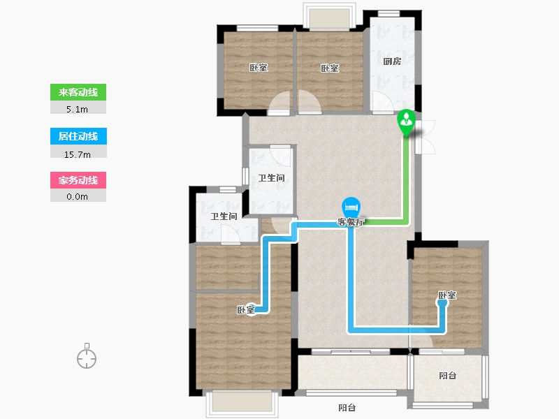 浙江省-绍兴市-新昌恒大悦珑府-117.00-户型库-动静线