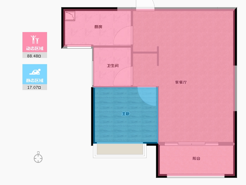 福建省-厦门市-特房樾琴湾-98.01-户型库-动静分区